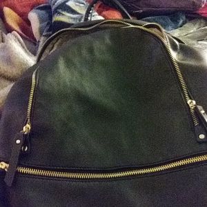 Vegan leather backpack